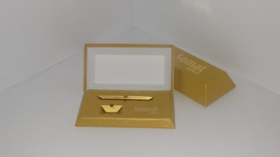 Pudełko na magnes w kształcie sztabki złota pudelko okladkowe 41